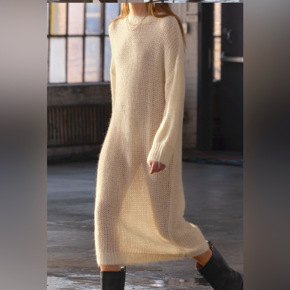 ZARA ALPACA BLEND KNIT DRESS STUNNING SIZE S. - Picture 3 of 9
